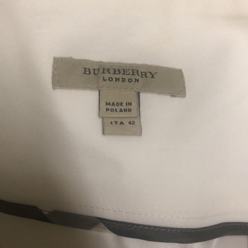 NWOT Burberry White High Waist Skirt - Picture 5 of 10